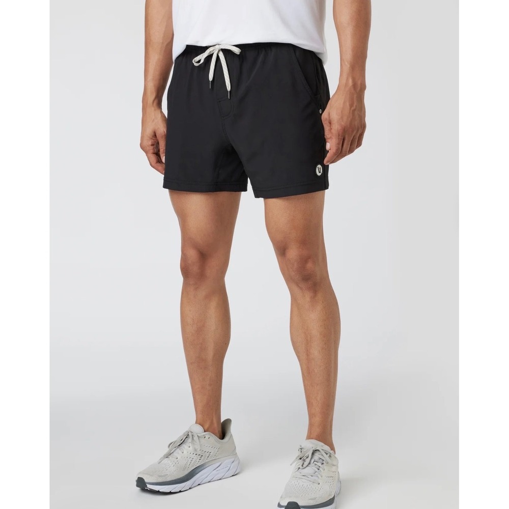 Vuori Kore Lined 7" Men's Black Athletic Shorts Size XS